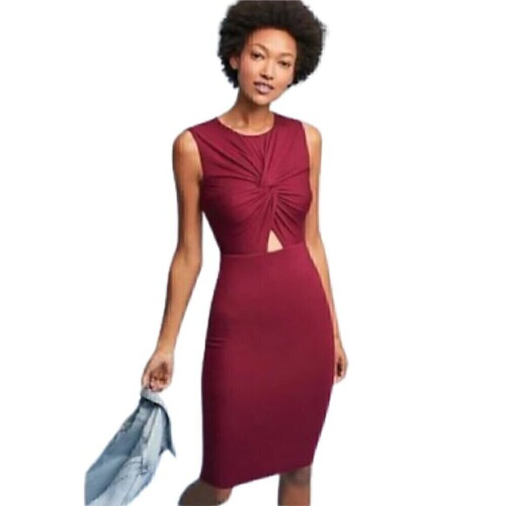 Bailey 44 Melda Knotted Cutout Sheath Midi Dress